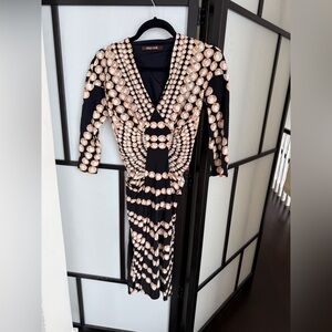 Black and gold peal Robert Cavalli Dress